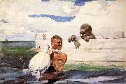 Winslow Homer The Turtle Pound oil painting on canvas